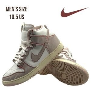 Nike Dunk High 1985 Washed Denim Men's 10.5 Pink White Gym Vintage OG DQ8799-100